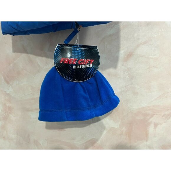 Ixtreme Toddler T4 Boys Canvas Yoke Puffer Jacket with Fleece Hat Set, 2 Piece - Picture 5 of 8